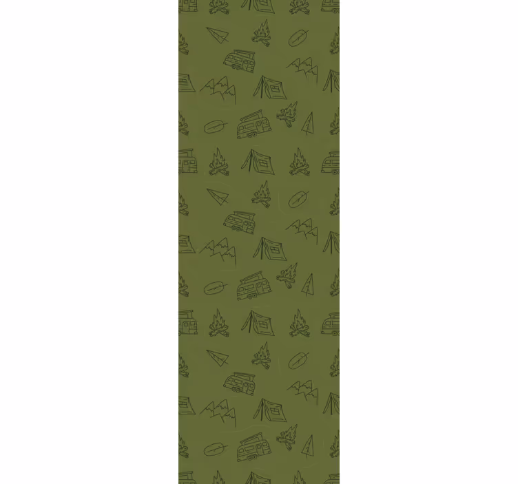 Rulou geam pentru copii lucruri montane verzi - TenStickers