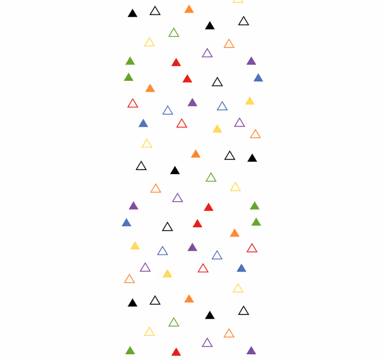 Rulou geam pentru copii colorat cu forme geometrice - TenStickers