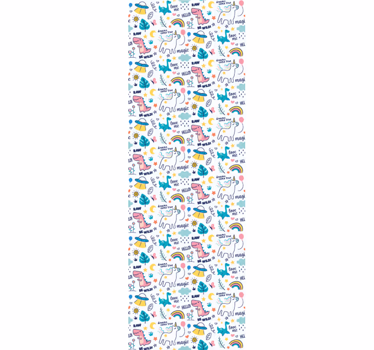Rulou geam pentru copii ilustrații desenate manual - TenStickers