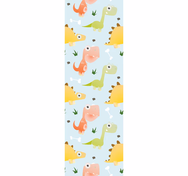 Rulou geam pentru copii cu model dinozauri mici - TenStickers