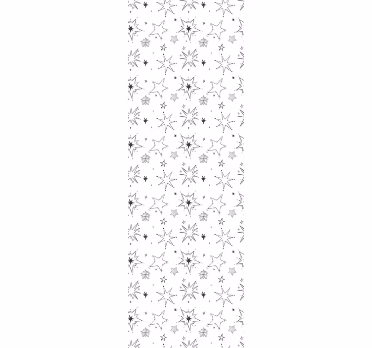 Rulou geam pentru copii cu model de stele siluete - TenStickers