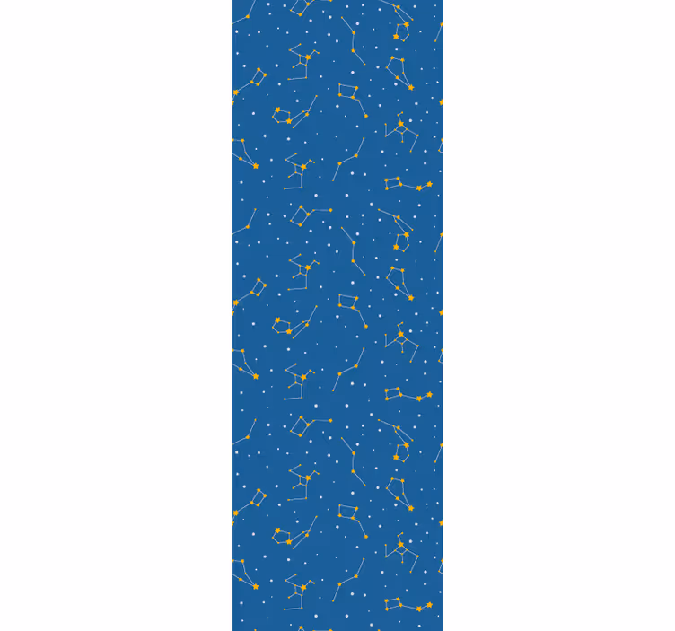 Rulou geam pentru copii grafic cu constelații pe cer - TenStickers