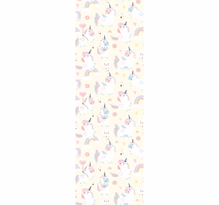 Rulou geam pentru copii cu unicorni fantastici - TenStickers