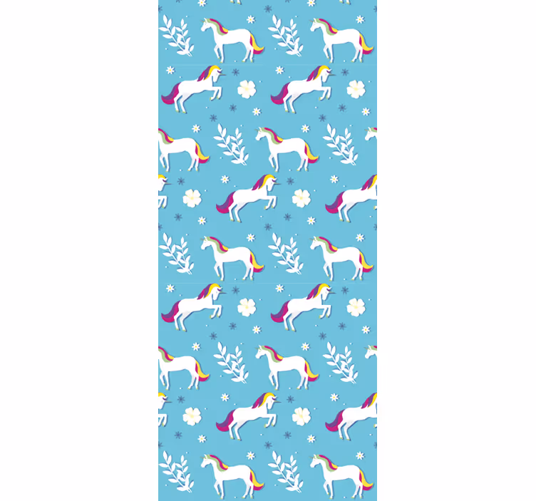 Rulou geam pentru copii model unicorni în diverse poziții - TenStickers