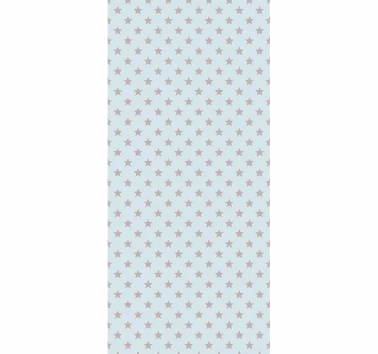 Rulou geam pentru copii fundal albastru cu stele gri - TenStickers