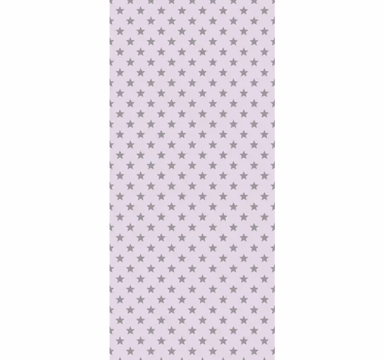 Rulou geam pentru copii stele gri pe fundal roz - TenStickers