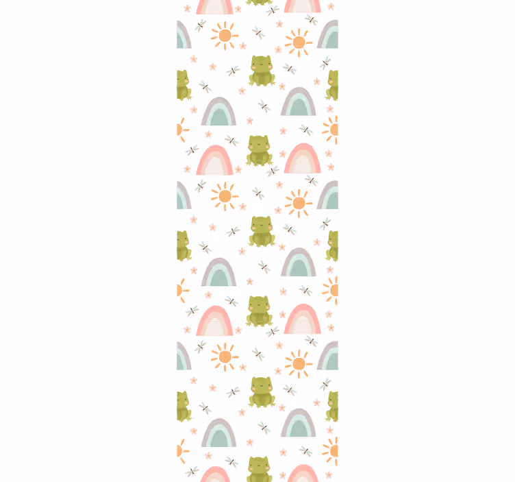 Rulou geam pentru copii design drăguț broască tropicală - TenStickers