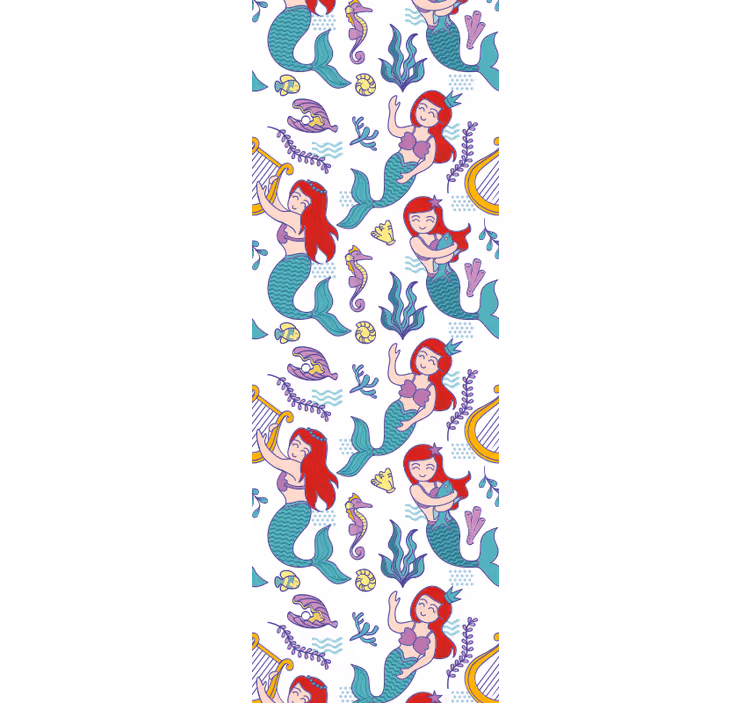 Rulou geam pentru copii ariel sirenă zâmbitoare - TenStickers