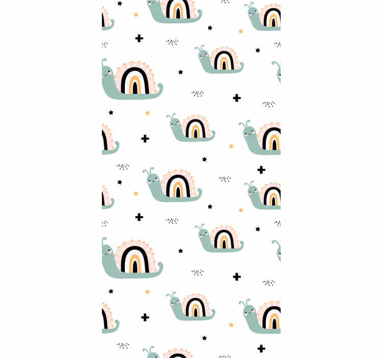 Rulou geam pentru copii cochilii de melci colorate - TenStickers