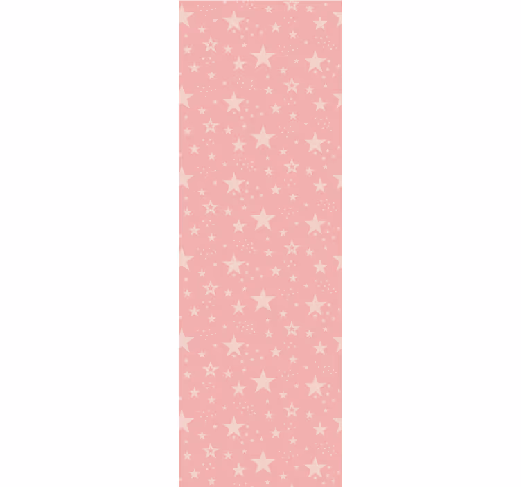 Rulou geam pentru copii stele roz deschis pe roz închis - TenStickers