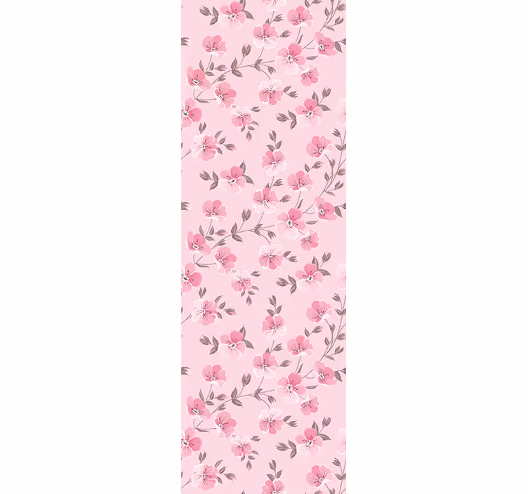 Rulou geam pentru copii flori roz drăguțe - TenStickers
