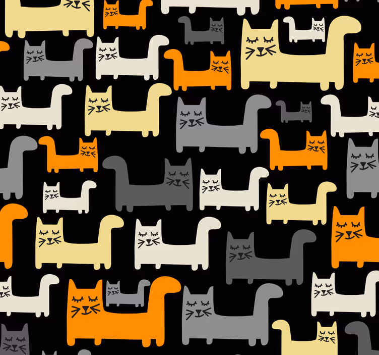 Rulou geam pentru copii pisici gri - TenStickers