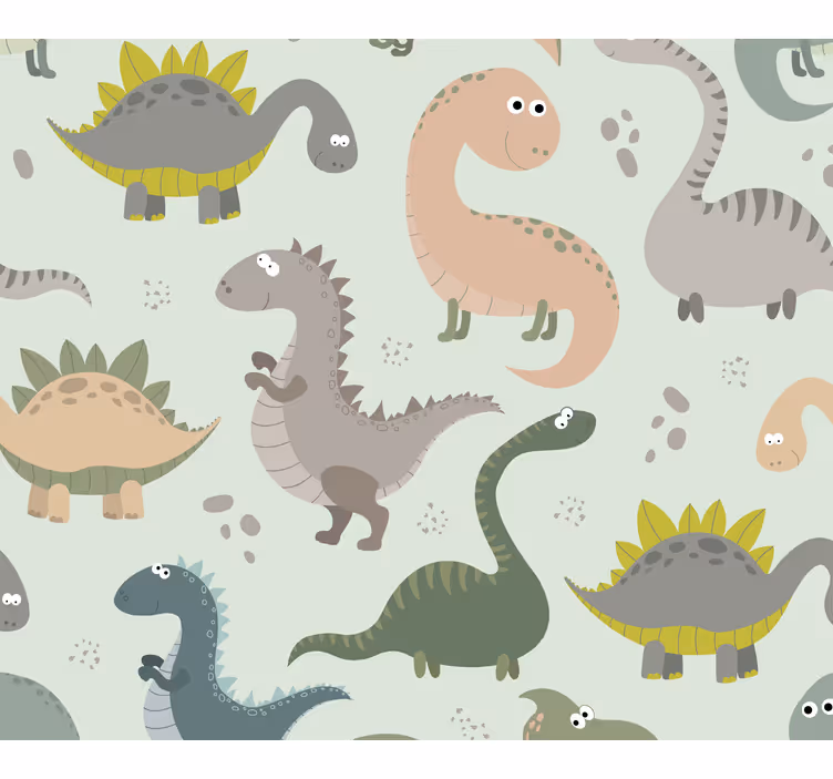 Rulou geam pentru copii dinozauri zâmbitori - TenStickers