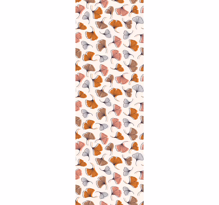 Rulou geam birou frunze de ginkgo desenate manual - TenStickers