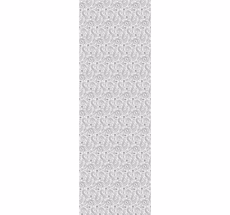 Rulou geam birou flori ornamentale vintage - TenStickers