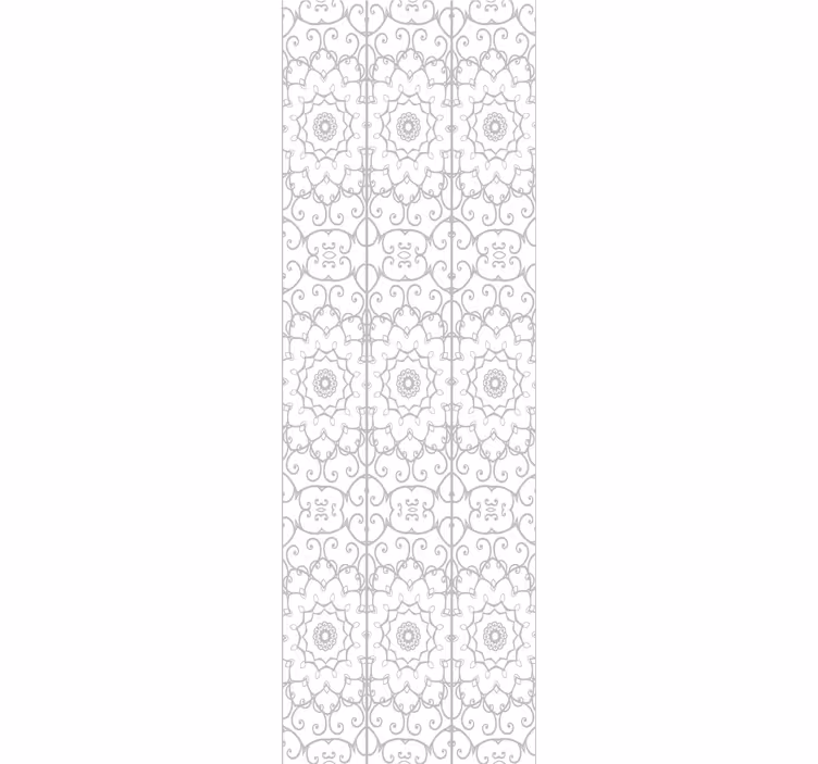 Rulou geam birou cu model floral - TenStickers