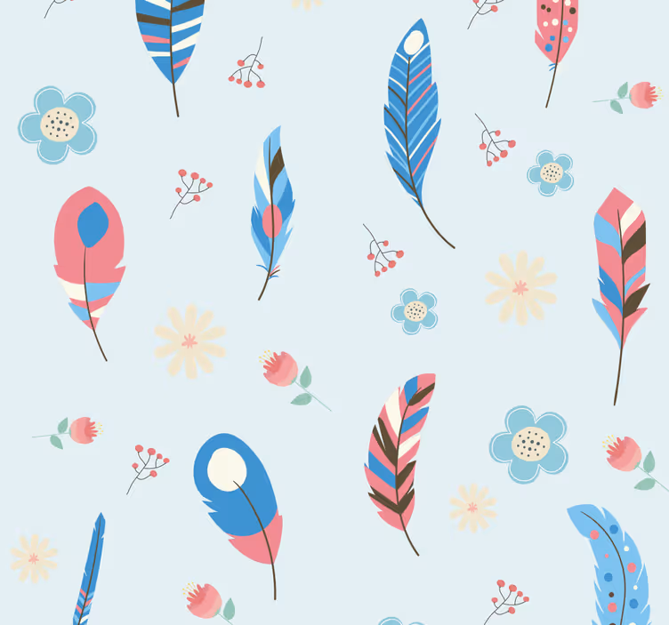Rulou geam tineret motiv pene boho - TenStickers