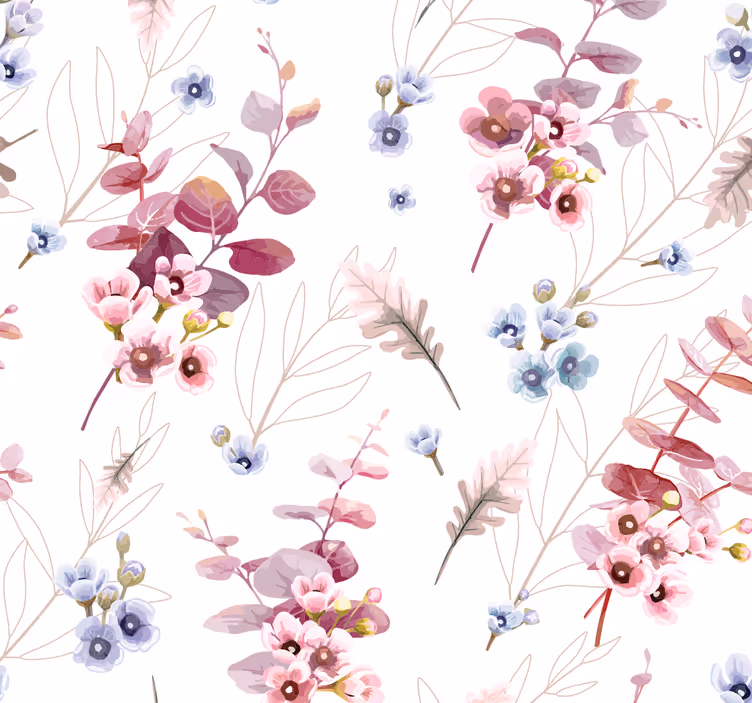 Rulou geam tineret ilustrație botanică - TenStickers