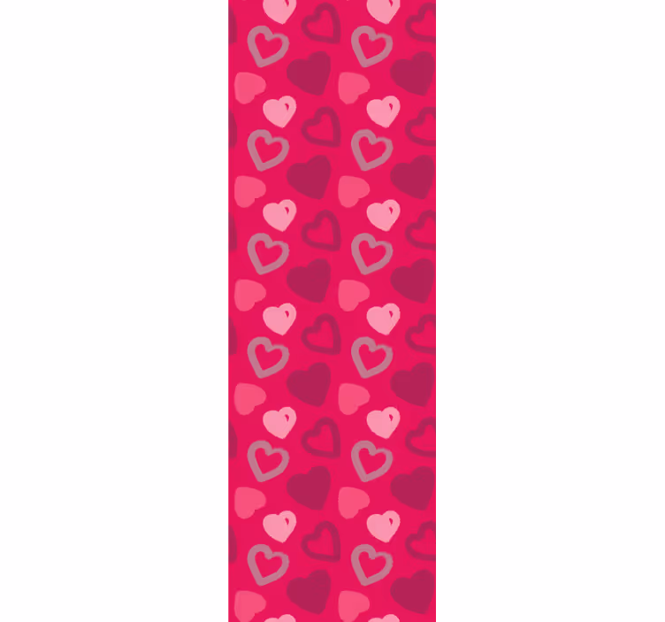 Rulou geam tineret inimi fucsia - TenStickers