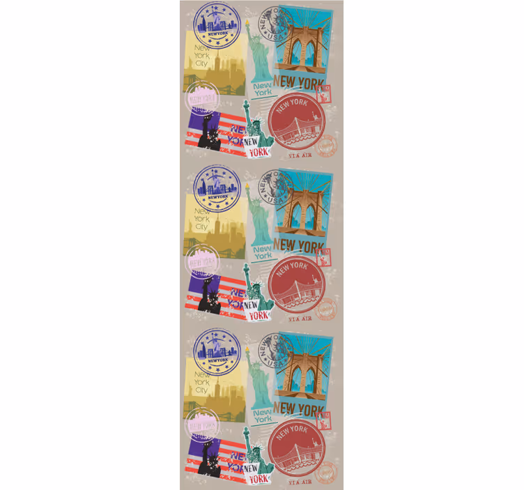 Rulou geam tineret colaj vechi nyc - TenStickers