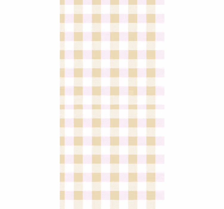 Rulou geam tineret tartan roz și auriu - TenStickers
