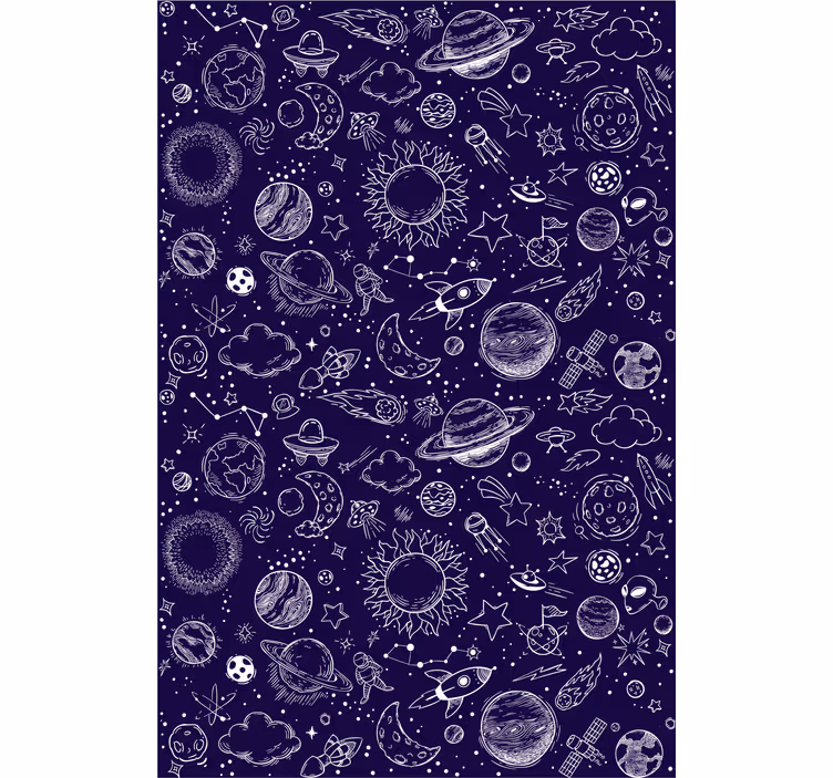 Rulou geam tineret planeta desene - TenStickers