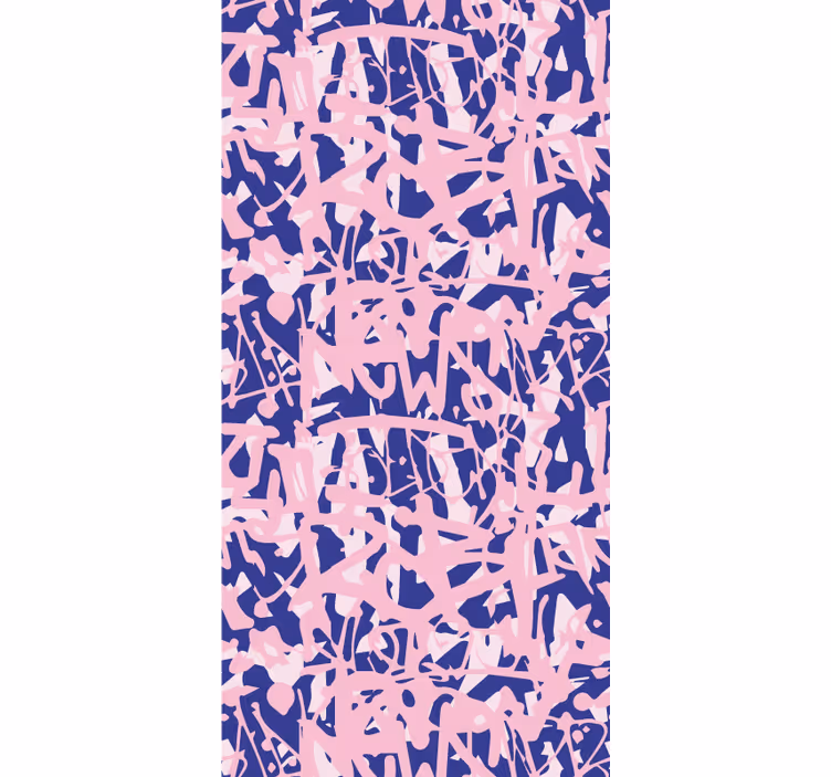 Rulou geam tineret model graffiti roz și violet - TenStickers