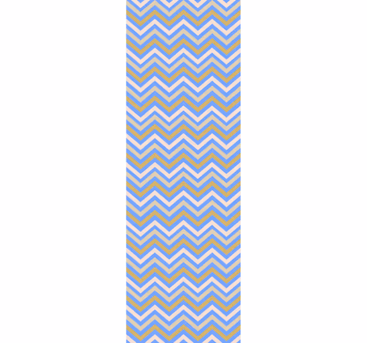 Rulou geam tineret model zigzag culori continue - TenStickers