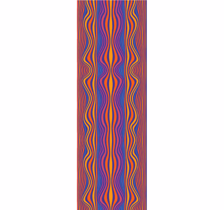 Rulou geam tineret linii psihedelice groovy - TenStickers