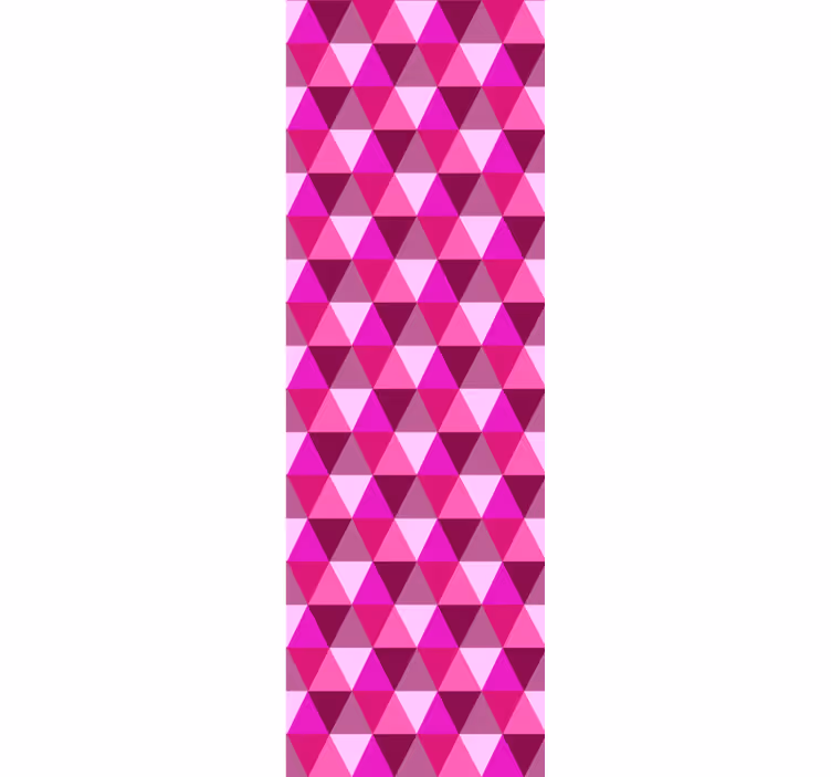 Rulou geam tineret fucsia geometrică - TenStickers