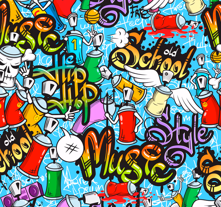 Rulou geam tineret cultură hip-hop graffiti urban - TenStickers