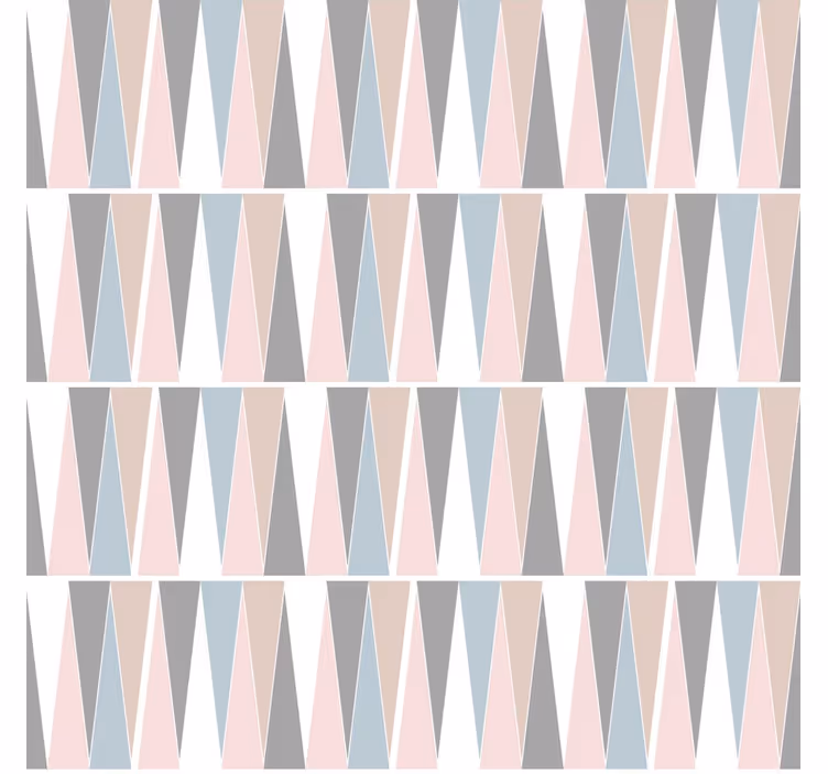 Rulou geam modern triunghiuri scandinave - TenStickers