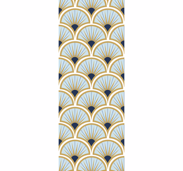 Rulou geam modern cu motive elegante de evantai - TenStickers