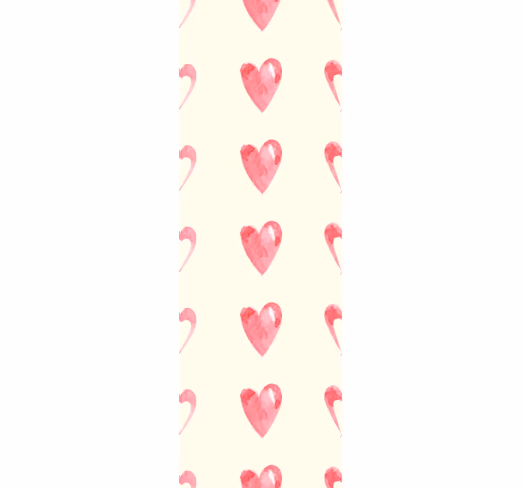Rulou geam modern cu inimioare decorative uzate - TenStickers