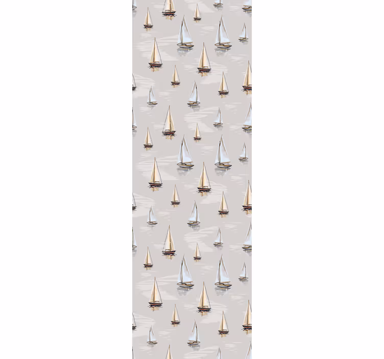 Rulou geam modern cu model elegant de velier - TenStickers