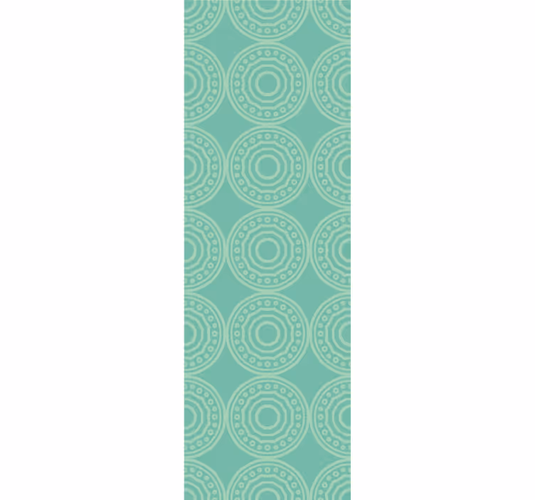 Rulou geam modern cu model circular eclectic - TenStickers