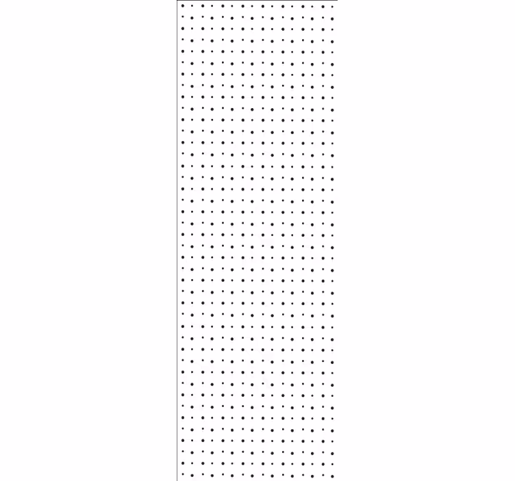 Rulou geam modern linii verticale din puncte - TenStickers