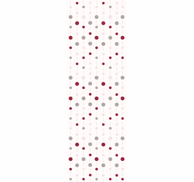 Rulou geam modern cu model puncte pastelate și linii - TenStickers