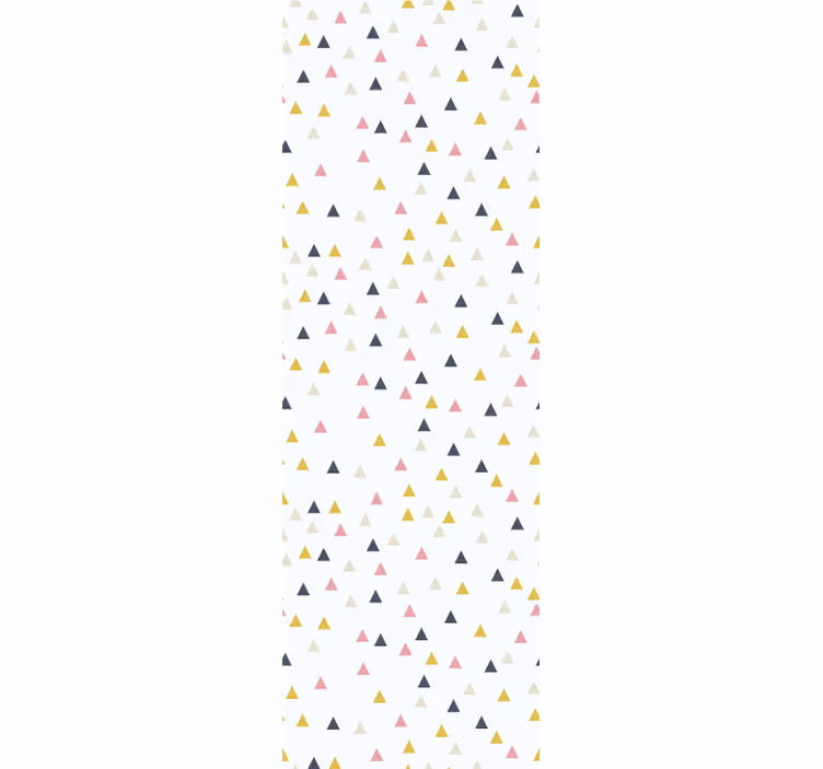 Rulou geam modern cu model triunghiuri minimaliste - TenStickers
