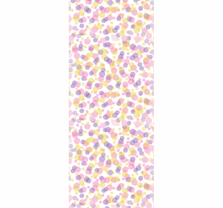 Rulou geam modern cu buline pastelate acquarello - TenStickers