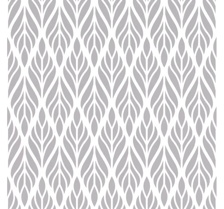 Rulou geam modern cu model floral etnic gri - TenStickers