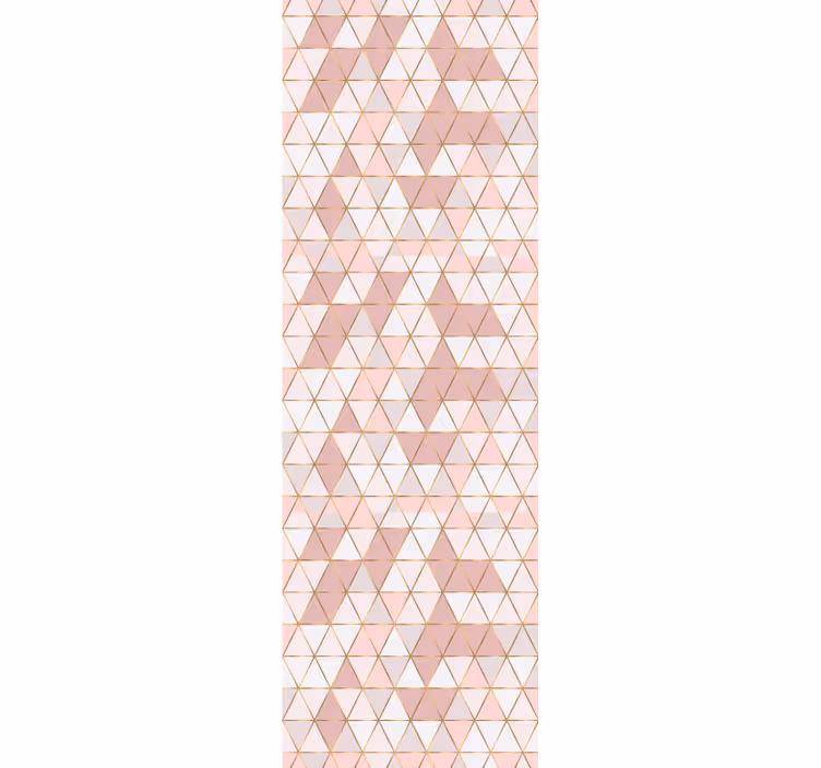 Rulou geam modern linii aurii cu culori deschise și texturi - TenStickers