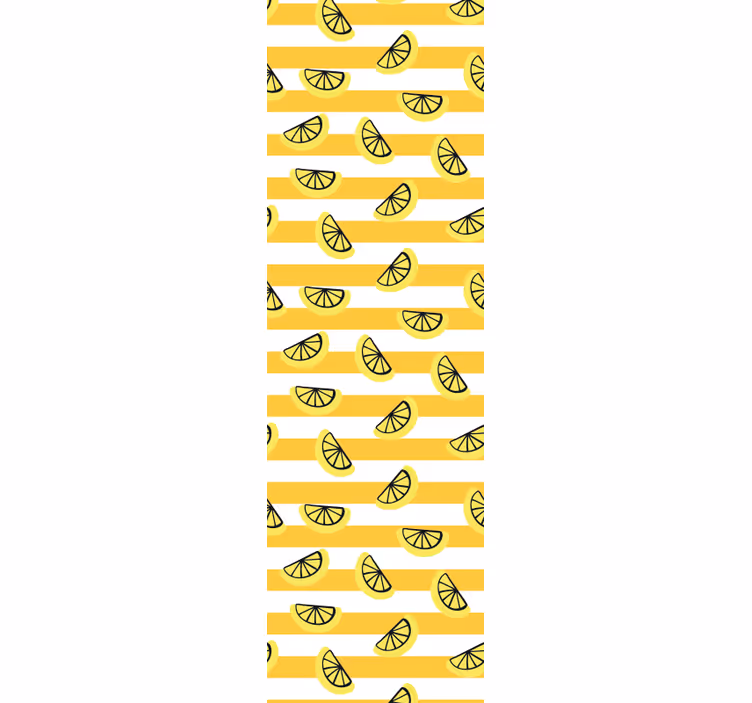 Rulou geam modern design cu simboluri de lămâie - TenStickers