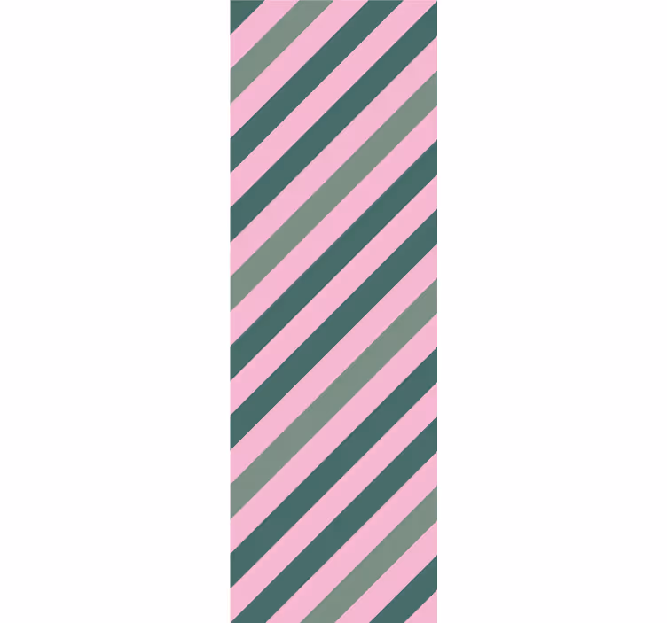 Rulou geam modern bloc de culoare roz și verde pastel - TenStickers