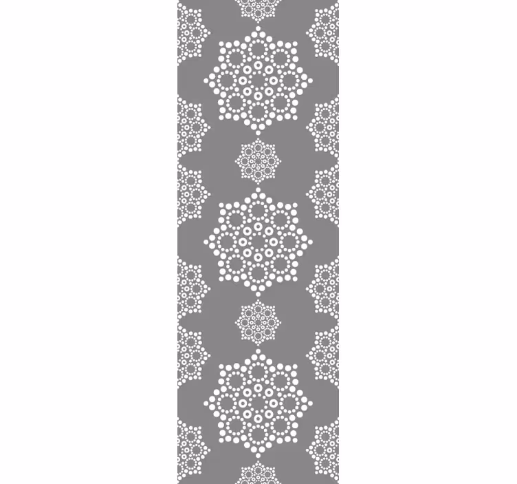 Rulou geam modern cu model puncte mandala - TenStickers