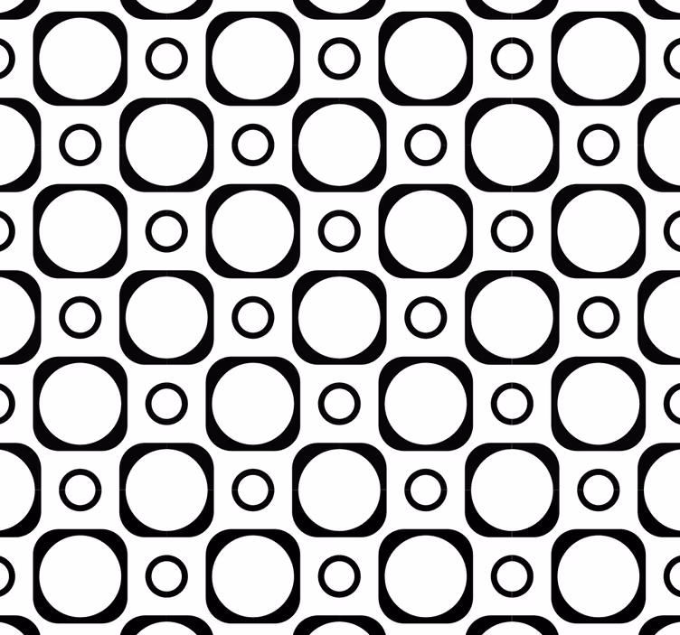 Rulou geam negru pentru gresie alb-negru baie - TenStickers
