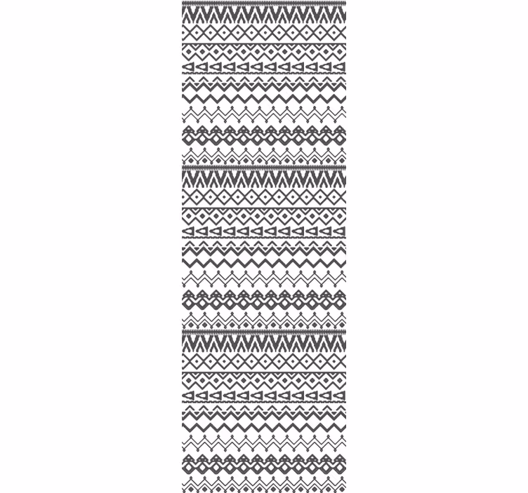 Rulou geam negru cu model tribal desenat manual - TenStickers