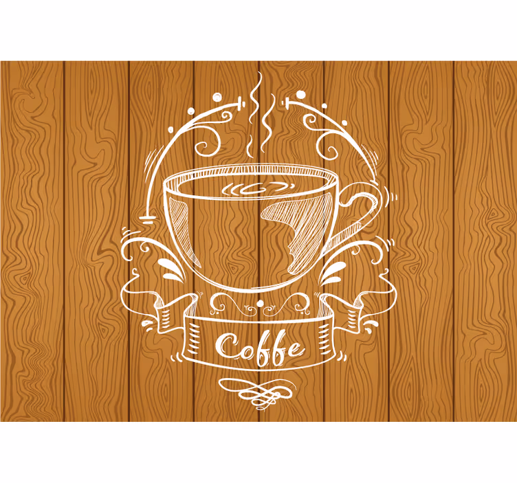 Rulou geam bucătărie panouri din lemn cafea - TenStickers