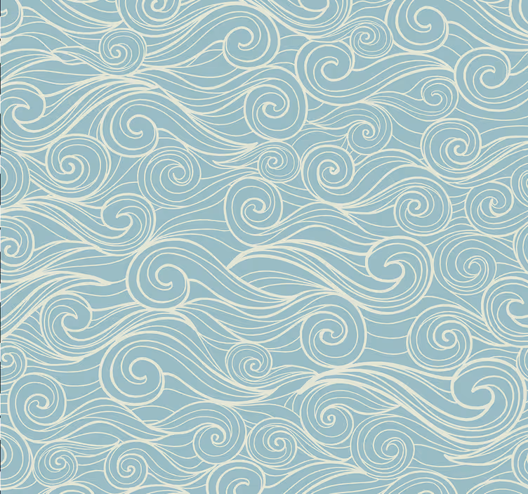 Rulou geam baie ocean cu valuri - TenStickers