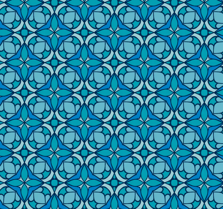 Rulou geam baie pentru baie albastră - TenStickers